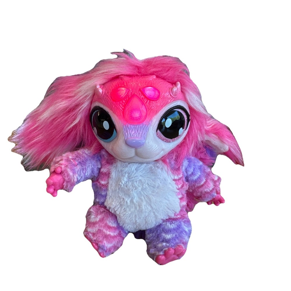 Magic Mixies Interactive Pink Mixie Plush Lights & Sounds 7" Doll Works